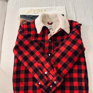 *NEW* TNA Medium Sherpa Collar Jacket